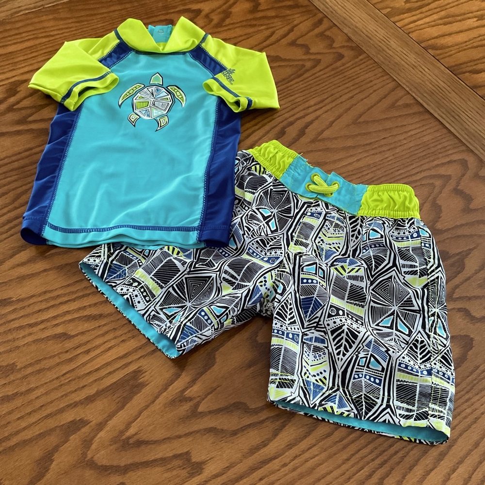 UV Skinz UPF 50+ Swimwear Set, Little Boy’s Sz 12/18 Mos.